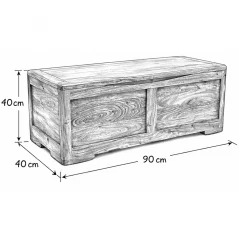 Acacia Wood Chest schematics