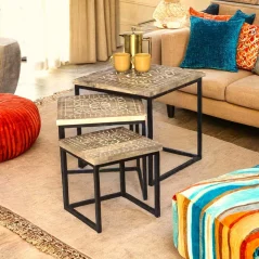 Mango wood Nest Of Tables